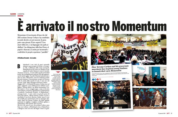 Potere al Popolo. 'Ενας νέος αριστερός συνασπισμός στις ιταλικές εκλογές.