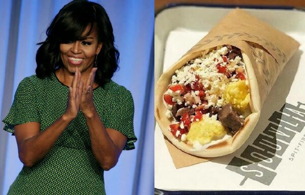 Η Μισέλ Ομπάμα παρήγγειλε φαγητό από ελληνικό εστιατόριο στο Σαν Φρανσίσκο για να φάει σε πτήση της