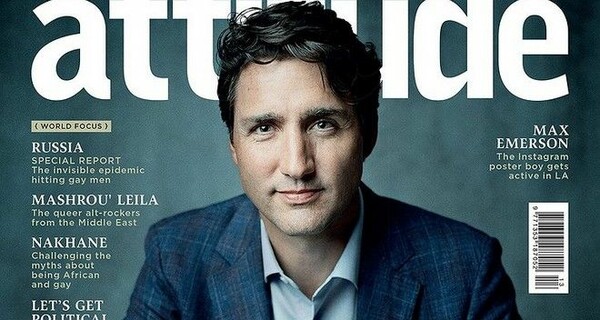 Ο Τρουντό έγινε ο πρώτος Καναδός πρωθυπουργός στο εξώφυλλο του Attitude
