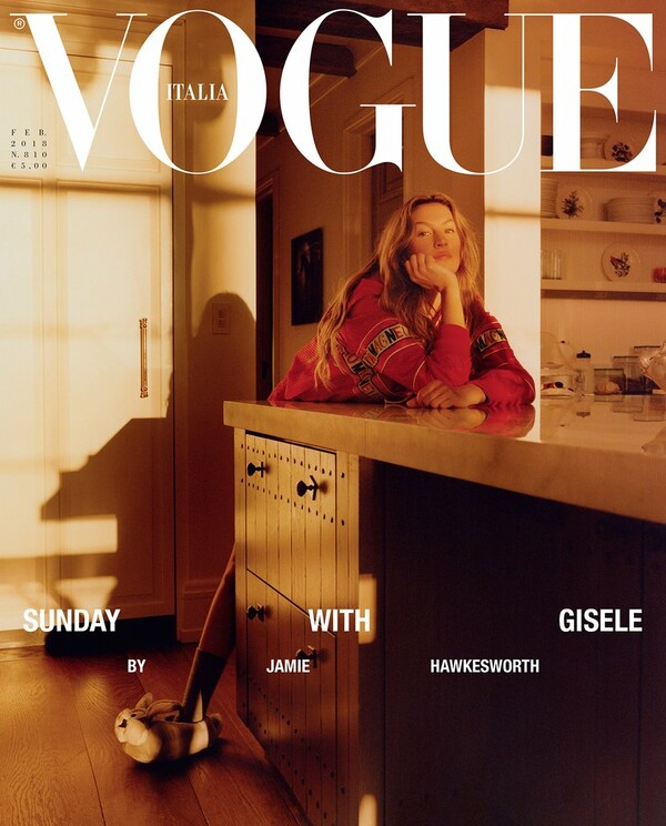 Η Ζιζέλ χωρίς μακιγιάζ και με τα μαλλιά της φυσικά στο εξώφυλλο της ιταλικής Vogue