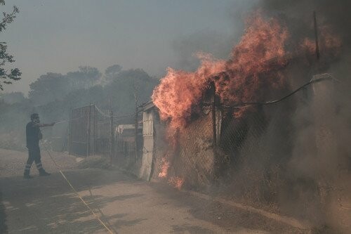 Ανάβυσσος: Η γυναίκα που έδωσε «μάχη» στην μεγάλη πυρκαγιά - Φωτογραφίες