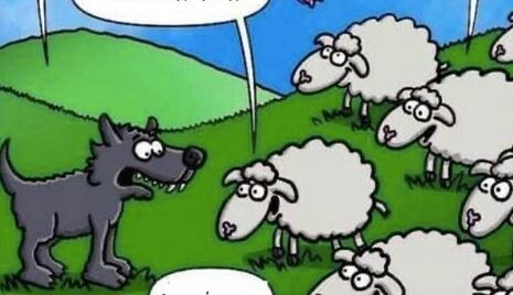Ηλίας Μόσιαλος: Το σκίτσο με τα πρόβατα και τον λύκο για τους αρνητές του κορωνοϊού