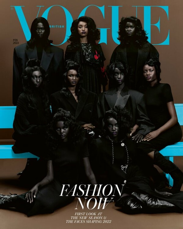 British Vogue hails new era with nine African models on cover
