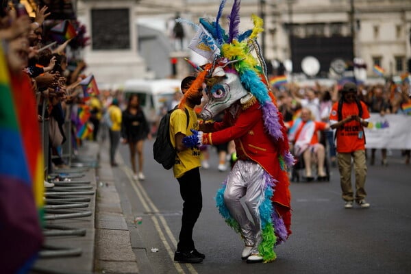 Revellers fill London for 50th anniversary of Pride