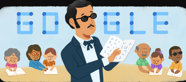 Google Doodle: Τιμά τον Χοσέ Άλβαρες ντε Αζεβέδο- Αγωνίστηκε για την εκπαίδευση των τυφλών
