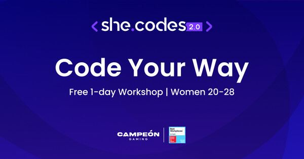 she.codes 2.0 από την Campeόn Gaming Ένα δωρεάν coding workshop για γυναίκες με αφορμή την IWD