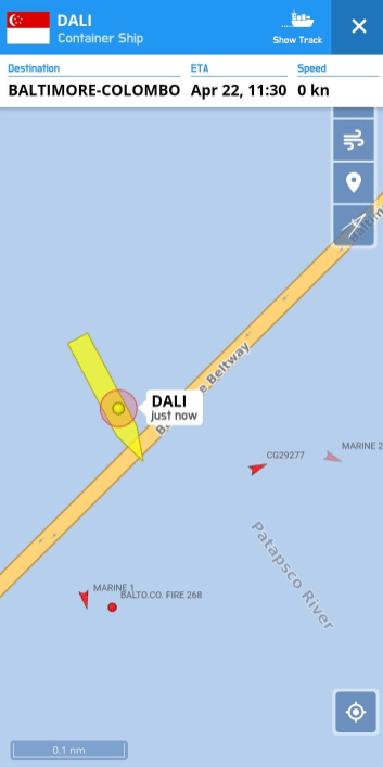 Βαλτιμόρη - Γέφυρα: Πώς έγινε η τραγωδία με το πλοίο Dali - Η ανασύνθεση των τελευταίων λεπτών πριν την πρόσκρουση