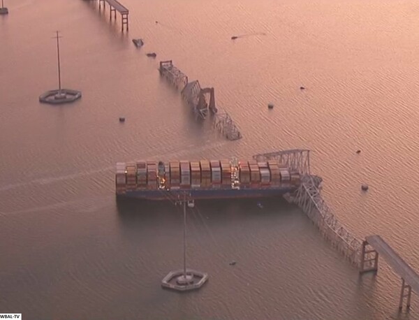 Βαλτιμόρη - Γέφυρα: Πώς έγινε η τραγωδία με το πλοίο Dali - Η ανασύνθεση των 25 λεπτών πριν την πρόσκρουση από το Marine Traffic
