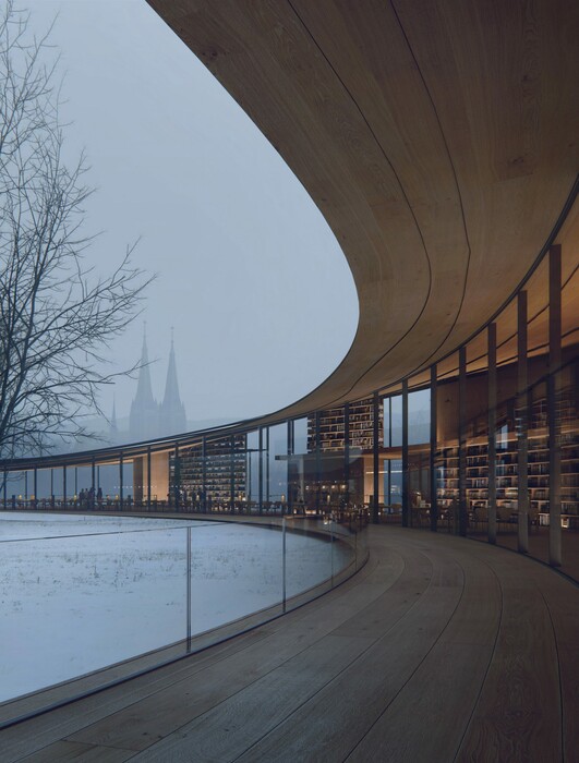 Η βιβλιοθήκη Ίψεν στη Νορβηγία: ένα έργο εναρμονισμένο με τη φύση ολοκληρώνεται 