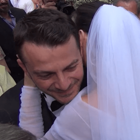 Γιώργος Αγγελόπουλος: Οι πρώτες εικόνες από τον γάμου του με την Δήμητρα Βαμβακούση