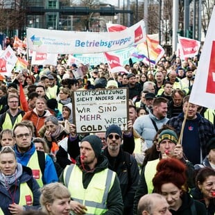 Γερμανία: Το συνδικάτο Ver.di ανήγγειλε νέες απεργιακές κινητοποιήσεις