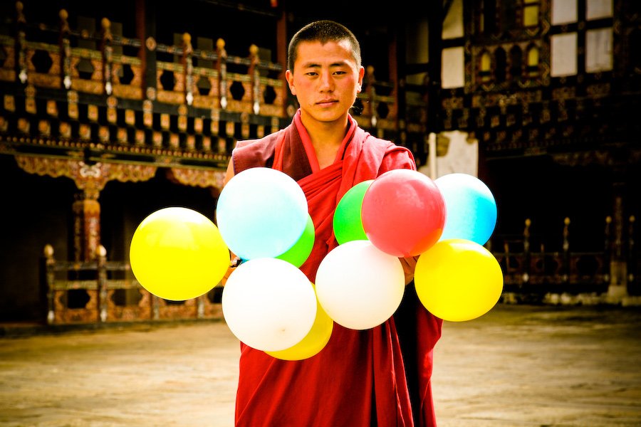 monk in Bhutan_Jonathan Harris