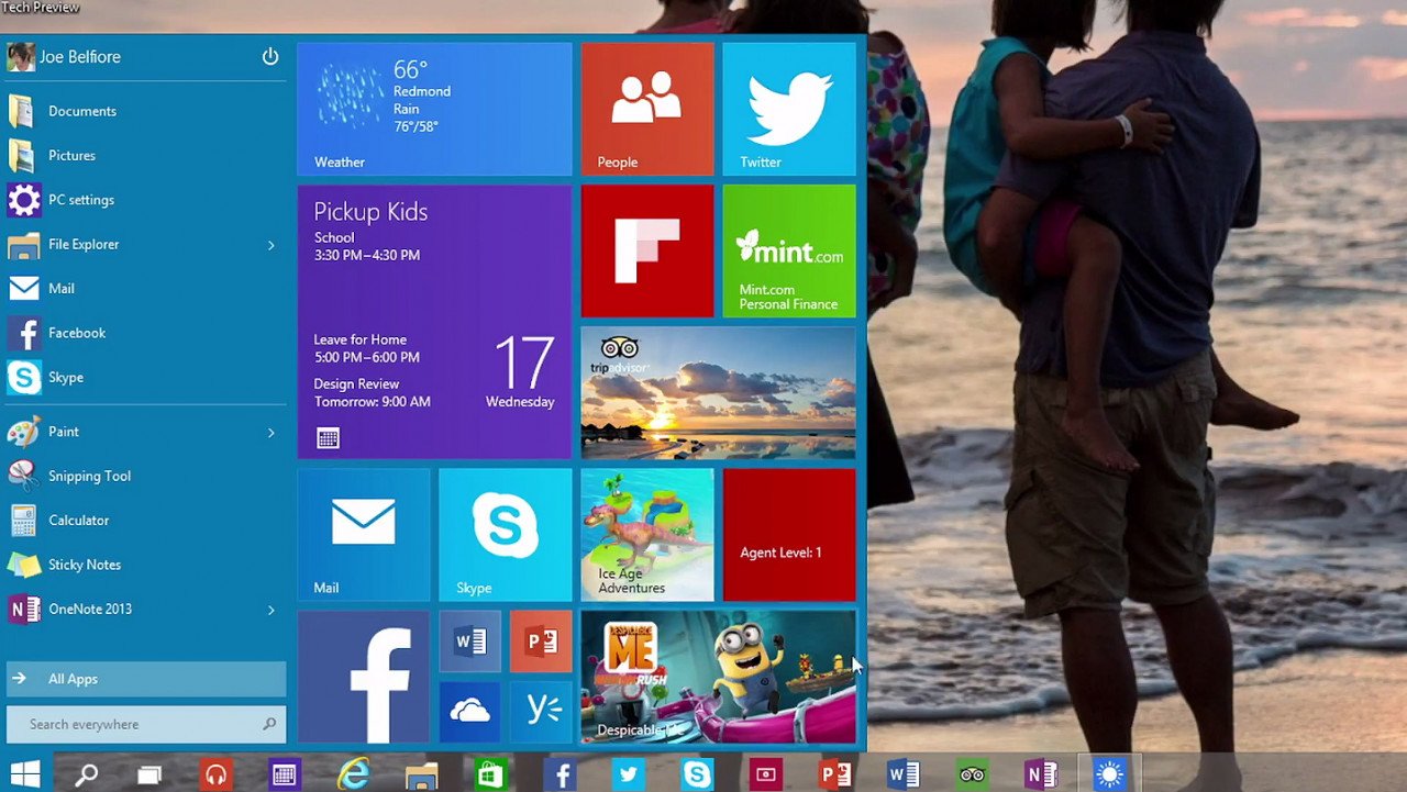 Μια πρώτη επαφή με την ανανεωμένη επιφάνεια εργασίας των Windows 10 και το Start Menu