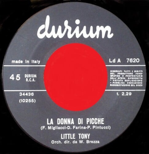 Little Tony “La donna di picche” [Durium, 1968] 