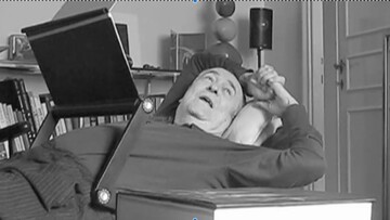 Στο σπίτι, με τον Bernardo Bertolucci