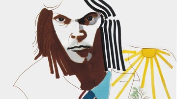 Ο Neil Young και το τέλος των ‘60s στις υπέροχες υδατογραφίες της Joni Mitchell