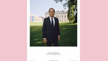 Το επίσημο πορτρέτο του γάλλου Προέδρου από τον φωτογράφο Raymond Depardon.