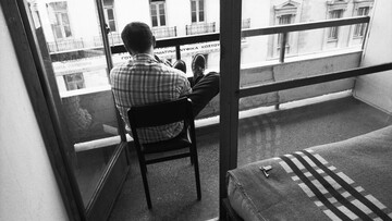 Στο ξενοδοχείο "Ομόνοια" με τον Κωνσταντίνο Βήτα