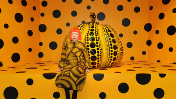 Η Yayoi Kusama ζωγραφίζει μέσα στην ψυχιατρική κλινική όπου ζει εθελοντικά από το 1977