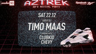 Ο Timo Maas μάς γυρίζει στα 90s στο hot πάρτι των Reebok Aztrek!