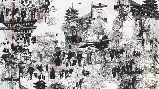 Στέφανος Ρόκος | Οι Δύο Ναοί στη γκαλερί Ζουμπουλάκη