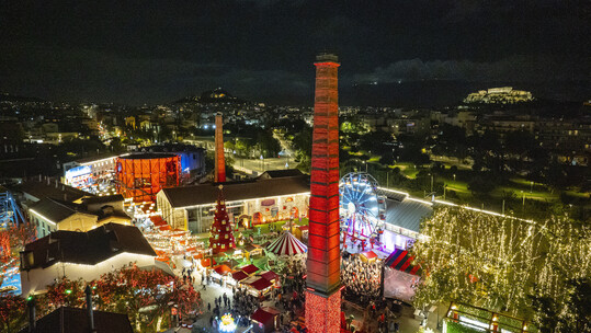 Ένα φαντασμαγορικό show με drone έρχεται στον ουρανό του ΔΕΗ Christmas Factory