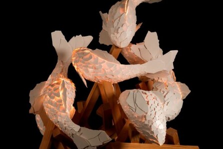 Τα φωτιστικά ψάρια του Frank Gehry στην Gagosian