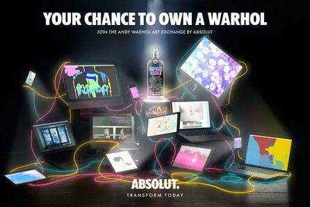 Η Absolut συνεργάζεται για ακόμα μία φορά με τον Andy Warhol