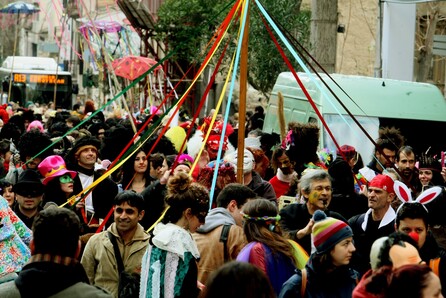 Αποκριάτικο street party στο Κουκάκι