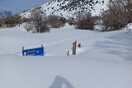 Κρήτη: Το χιόνι «εξαφάνισε» τη βόρεια είσοδο στο Φαράγγι της Σαμαριάς