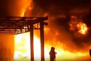 Θεσσαλονίκη: Μεγάλη πυρκαγιά σε αντιπροσωπεία γεωργικών μηχανημάτων