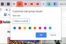 Το Google Chrome σου επιτρέπει να ομαδοποιήσεις σε κατηγορίες τις πολλές ανοιχτές καρτέλες