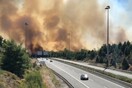 Φωτιά στο Μαρτίνο: Καίει και στις δύο πλευρές της εθνικής οδού- Ενίσχυση των πυροσβεστικών δυνάμεων