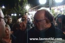 Πέταξαν γιαούρτια στον Πάγκαλο