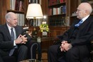 Χωρίς δηλώσεις αποχώρησε ο Πρωθυπουργός από το Προεδρικό Μέγαρο