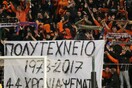 «Πολυτεχνείο: 44 χρόνια ψέμα»: Αντιδράσεις για το φιλοχουντικό πανό που κράτησαν οπαδοί του ΑΠΟΕΛ