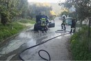 Κρήτη: Αυτοκίνητο τυλίχθηκε στις φλόγες εν κινήσει