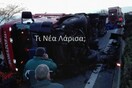 Ανατροπή νταλίκας στο Κιλελέρ - Κλειστό το ρεύμα της εθνικής οδού προς Θεσσαλονίκη