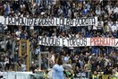 Πανό με αναφορά στις δολοφονίες των χρυσαυγιτών από οπαδούς της Λάτσιο