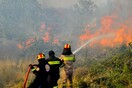 Πυρκαγιά σε εξέλιξη στο Στεφάνι Κορινθίας