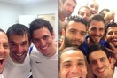 Oι selfies της ελληνικής νίκης από τα αποδυτήρια
