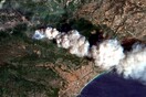 Η φωτιά στην Κινέτα από δορυφόρο - ΦΩΤΟΓΡΑΦΙΕΣ