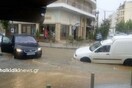 Πλημμύρες από την καταρρακτώδη βροχή στον Πολύγυρο Χαλκιδικής