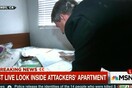 Ρεπόρτερ μπαίνουν ανενόχλητοι στο σπίτι των δραστών στο Σαν Μπερναντίνο και κάνουν τα πάντα «φύλλο και φτερό»