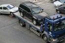 Γερανοί στους δρόμους της Αθήνας για τις λεωφορειολωρίδες