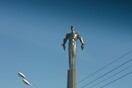 Το μεγαλοπρεπές άγαλμα του Γιούρι Γκαγκάριν στη Ρωσία όπως το κατέγραψε ένα drone
