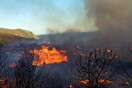 Ανεξέλεγκτη η φωτιά στο Μαρμαρά Χαλκιδικής