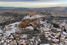 H χιονισμένη Αθήνα από drone