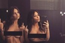 Ξανά γυμνή, αλλά με παρέα, η Κardashian - Selfie με το μοντέλο Emily Ratajkwoski και μήνυμα για τη γυναικεία σεξουαλικότητα