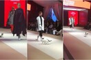 Γάτα εισβάλλει σε επίδειξη μόδας και κάνει catwalk (ΒΙΝΤΕΟ)